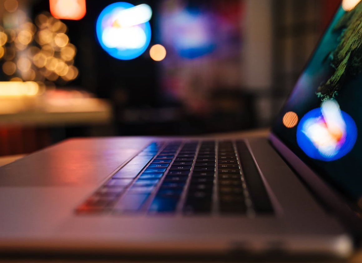 code on laptop screen